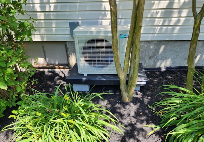 Ductless Mini Split in a Garden